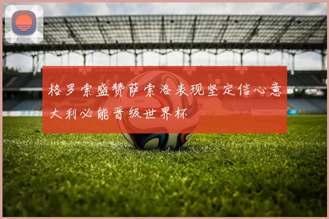 格罗索盛赞萨索洛表现坚定信心意大利必能晋级世界杯